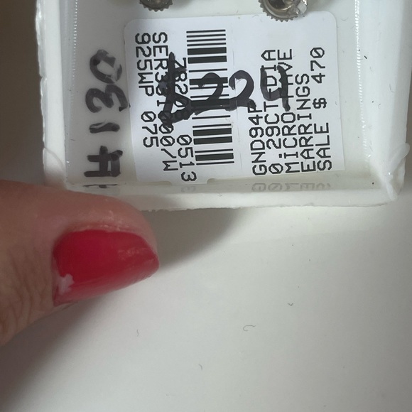 925 Sterling Silver Earrings diamonds studs💎 - Picture 6 of 6